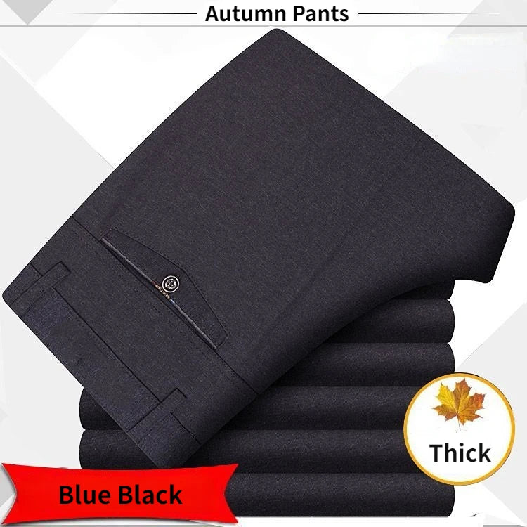 High Quality Men's Suit Pants Classic Summer Spring Pants High Waist Autumn Trousers Business Casual Pant Gozbkf