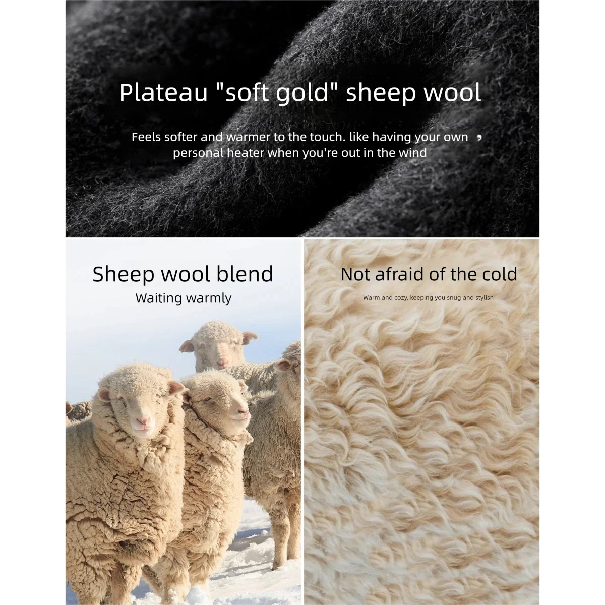 SENTUBILA Wool Blend Blazer Jacket Women 2025 Winter Warm Double Breasted Woolen Coat Woman Outerwear Female Clothing W44O56673