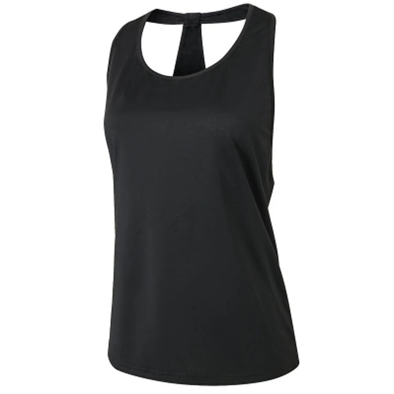 Sleeveless Racerback Yoga Vest Sport Tank Tops For Women Gym Vest Top Casual Clothes Running workout Yoga T-Shirts Girl Tops