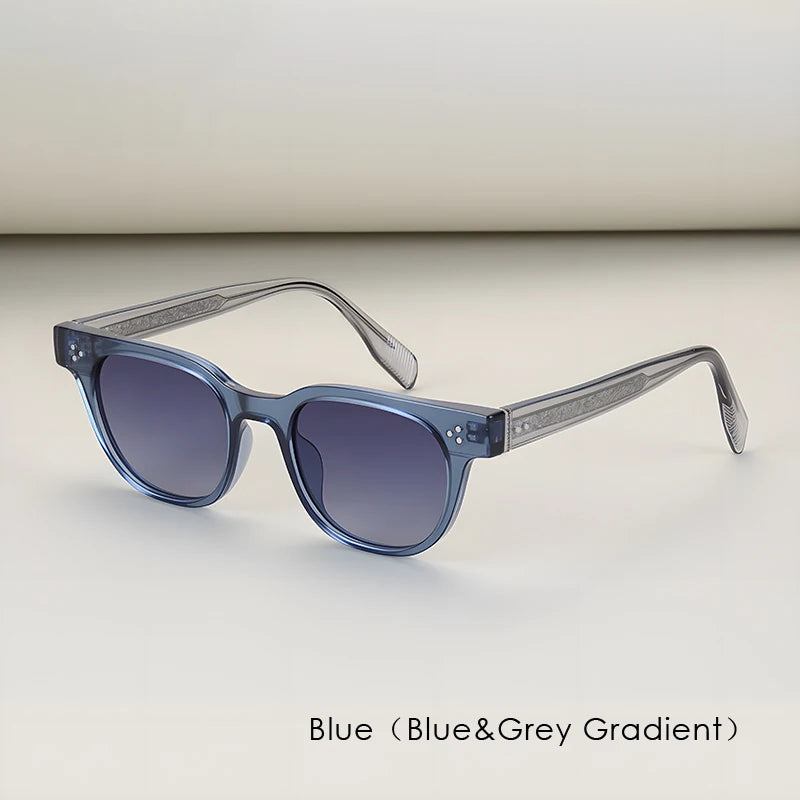New Square Sunglasses High Quality Men's Retro Black Classic Rivet Luxury Brand Sun Glasses Fashion Beach Party Festival