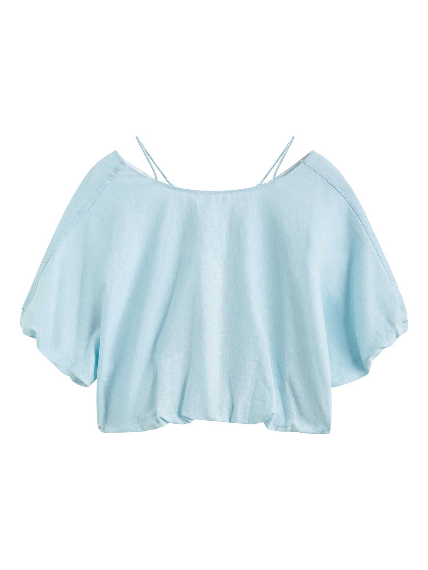 FSLE【Premium Series】Minimalist Style All-match Casual Set For Women Spring Summer New Linen Lace Short-sleeved Shirt Skirt