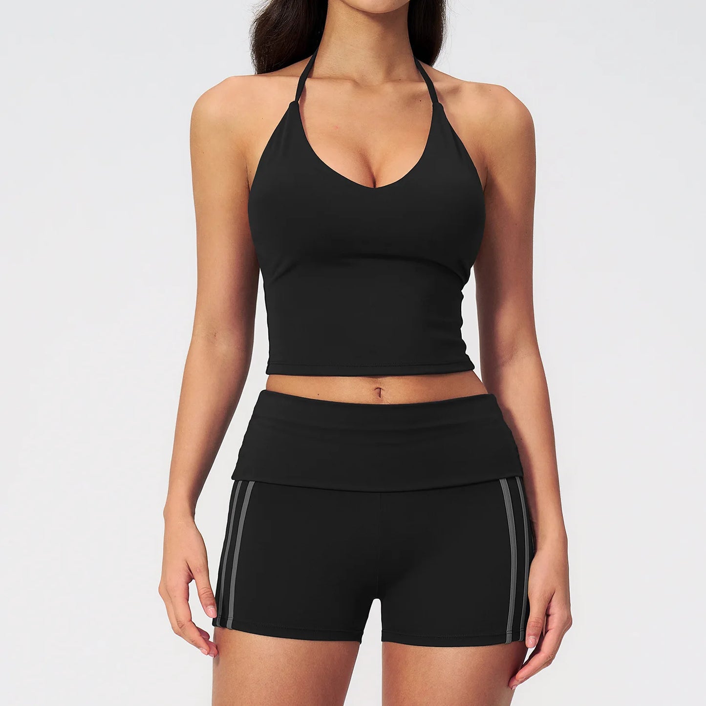 2 Pieces Women's Tracksuit Workout Clothes Yoga Set Sportswear High Waist Bell-bottoms Sexy Fitness Bta Sports Suit Gym Clothing