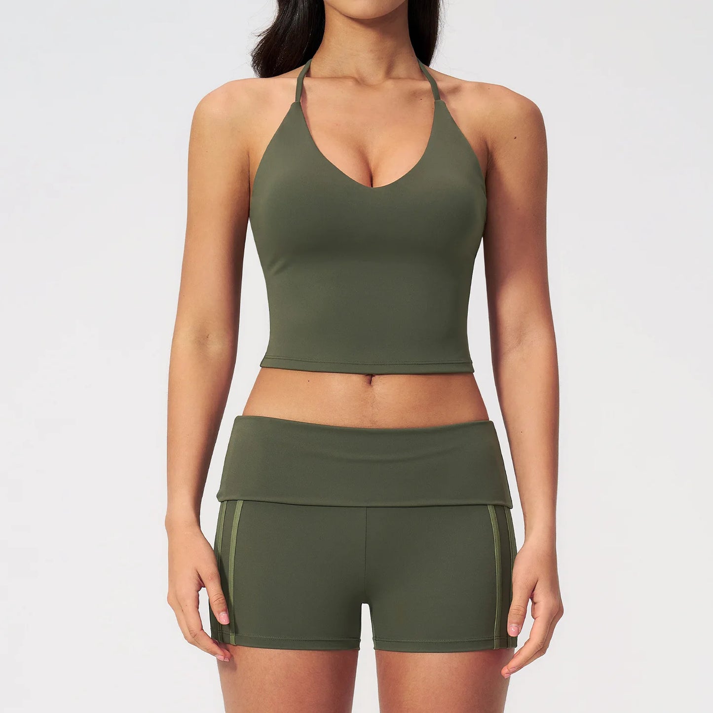 2 Pieces Women's Tracksuit Workout Clothes Yoga Set Sportswear High Waist Bell-bottoms Sexy Fitness Bta Sports Suit Gym Clothing