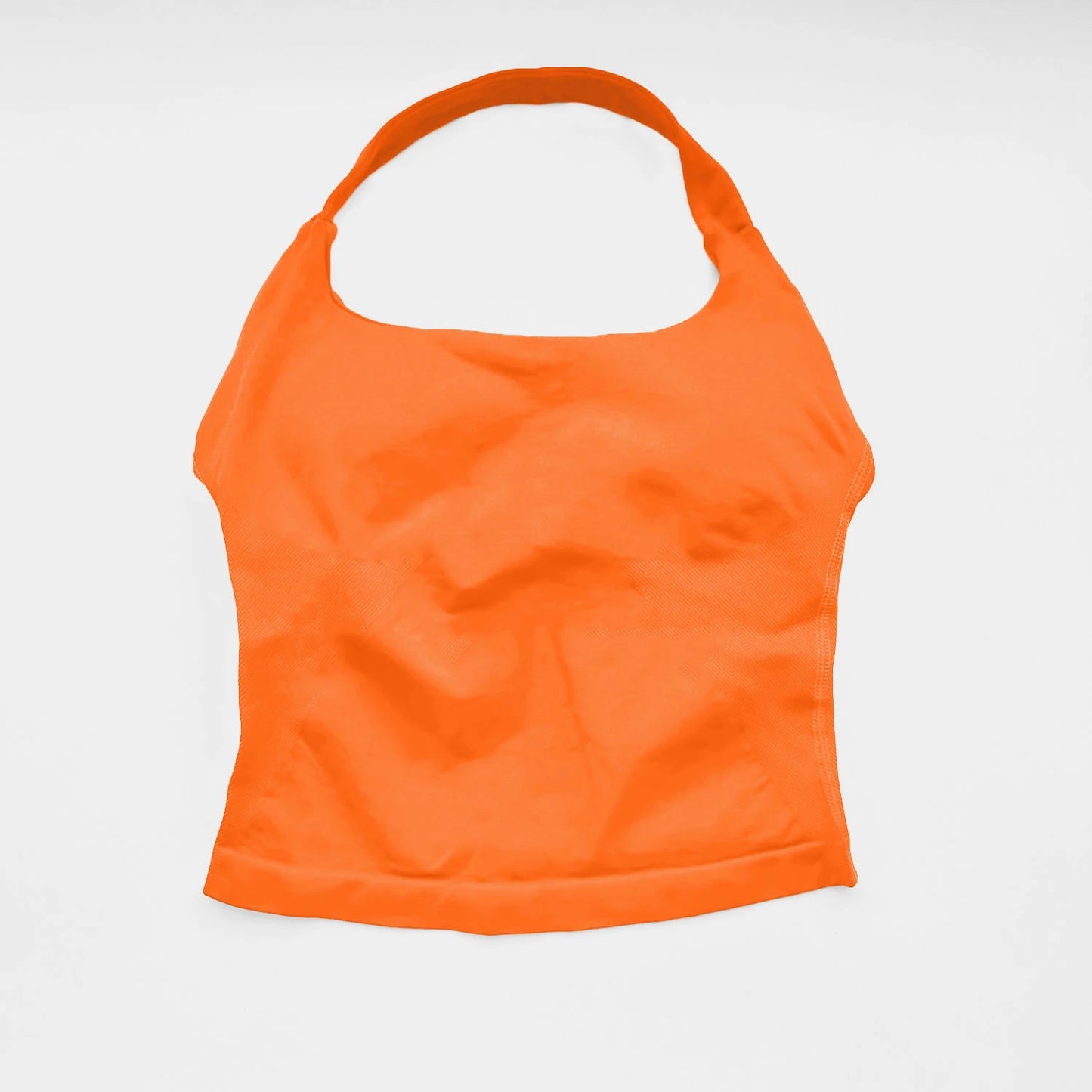 NCLAGEN Gym Halter Top Woman longline strappy tank Padded yoga clothing Fitness workout Running Activewear pilates clothes