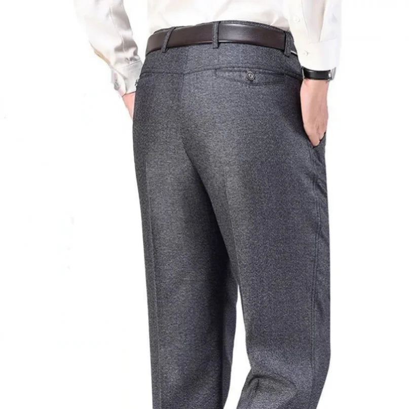 High Quality Men's Suit Pants Classic Summer Spring Pants High Waist Autumn Trousers Business Casual Pant Gozbkf