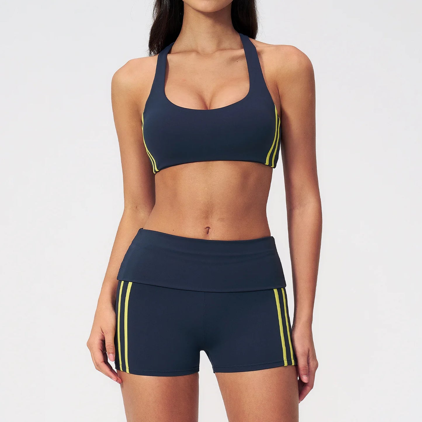 2 Pieces Women's Tracksuit Workout Clothes Yoga Set Sportswear High Waist Bell-bottoms Sexy Fitness Bta Sports Suit Gym Clothing