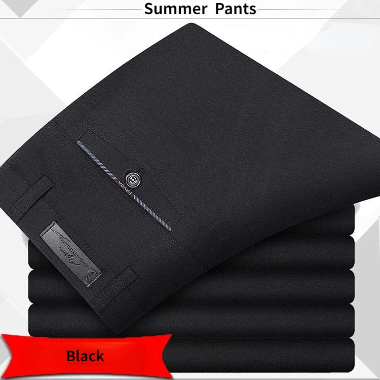 High Quality Men's Suit Pants Classic Summer Spring Pants High Waist Autumn Trousers Business Casual Pant Gozbkf