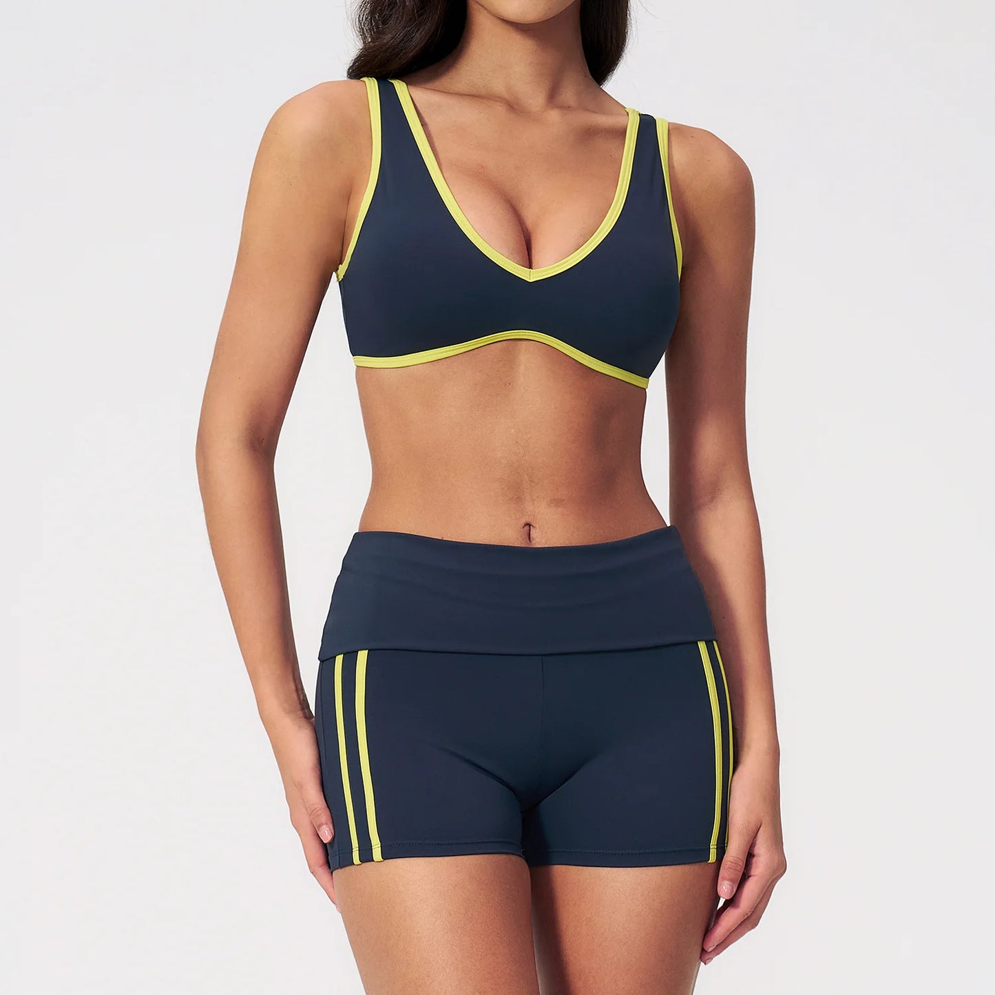 2 Pieces Women's Tracksuit Workout Clothes Yoga Set Sportswear High Waist Bell-bottoms Sexy Fitness Bta Sports Suit Gym Clothing