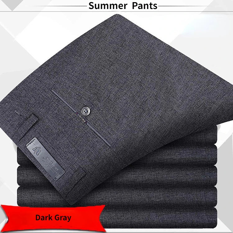 High Quality Men's Suit Pants Classic Summer Spring Pants High Waist Autumn Trousers Business Casual Pant Gozbkf