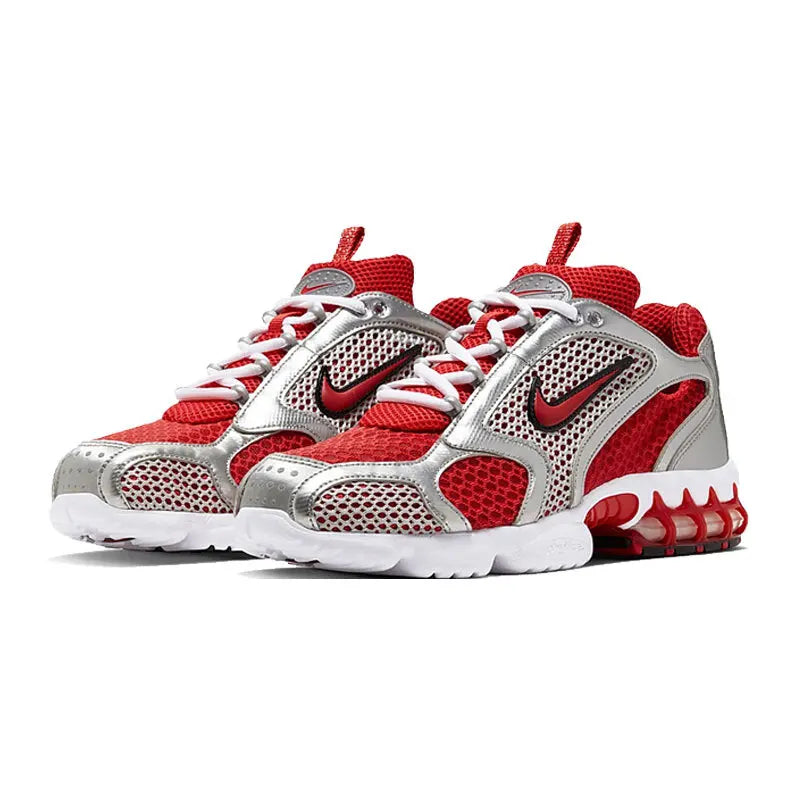 Nike Large Mesh Breathable Comfortable Stable Outdoor Men's Air Cushion Jogging Shoes New Air Zoom Spiridon Cage 2 Dad Shoes Fashionable Versatile Trendy Wear-Resistant Rubber Sole Commuting Casual Sports Shoes High-End Color