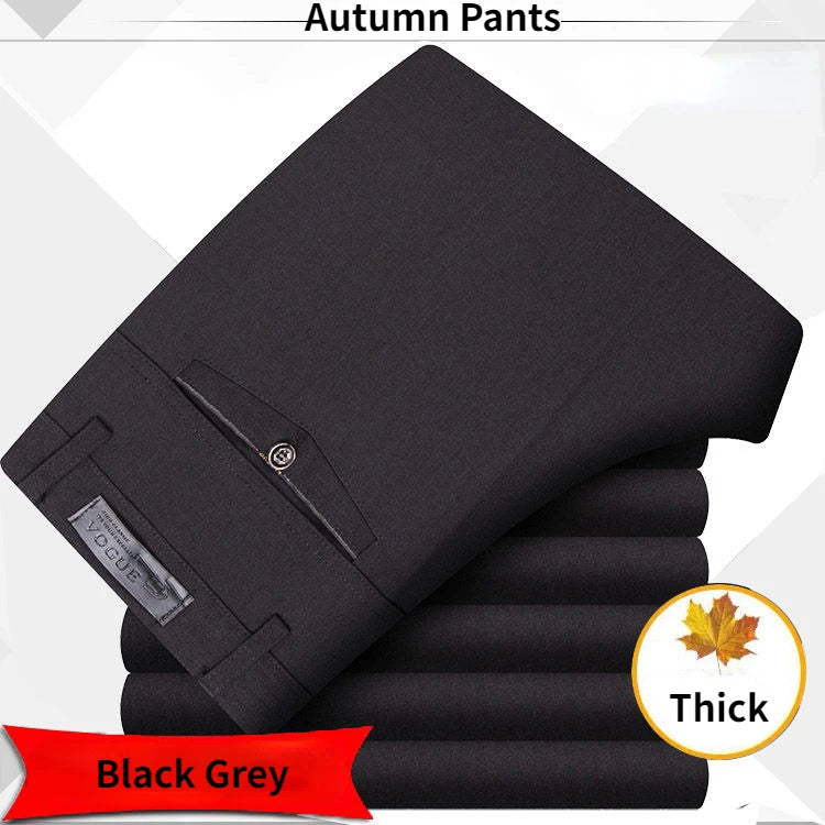 High Quality Men's Suit Pants Classic Summer Spring Pants High Waist Autumn Trousers Business Casual Pant Gozbkf