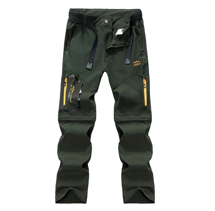 TRVLWEGO Men's Breathable Sports Pants Lightweight Hiking with Zipper Pocket Quick Dry Water Resistant Fishing Travel Trousers