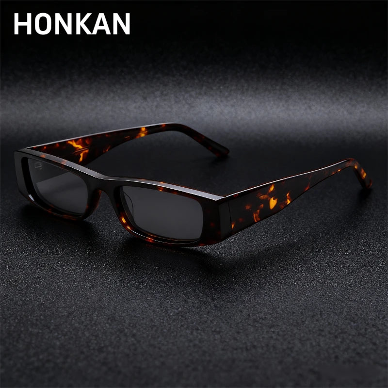 Luxury Thick Framed Acetate Sunglasses Polarized for Men Women Luxury Small Square Design Driving Fishing Sun Glasses UV400