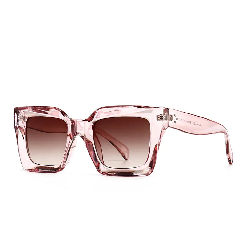 Luxury Brand Designer Sunglasses For Women Men Fashion Square Retro Shades Trending Rivets Outdoor Sun Glasses UV400