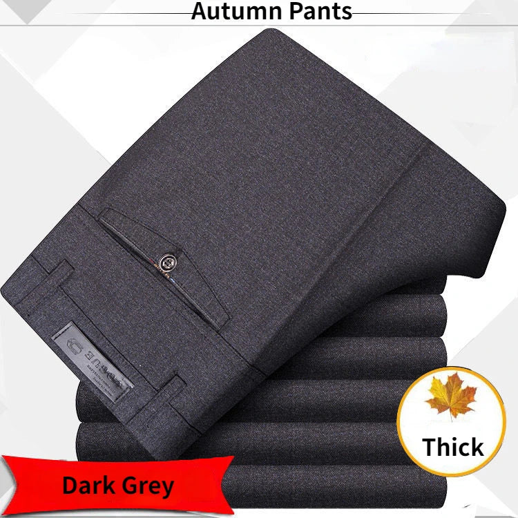 High Quality Men's Suit Pants Classic Summer Spring Pants High Waist Autumn Trousers Business Casual Pant Gozbkf