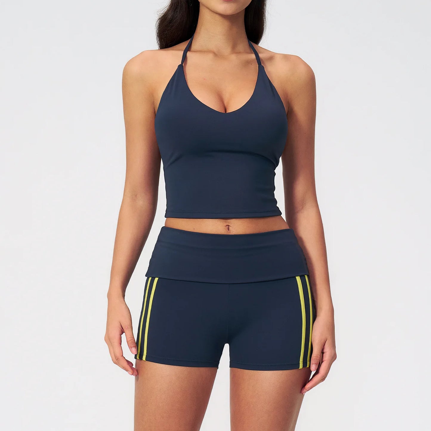 2 Pieces Women's Tracksuit Workout Clothes Yoga Set Sportswear High Waist Bell-bottoms Sexy Fitness Bta Sports Suit Gym Clothing