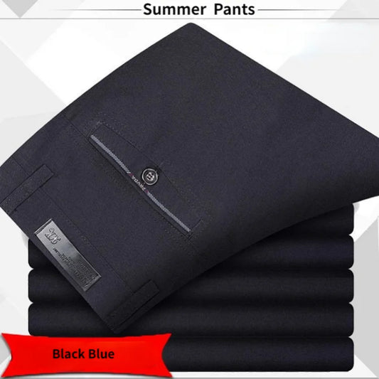 High Quality Men's Suit Pants Classic Summer Spring Pants High Waist Autumn Trousers Business Casual Pant Gozbkf