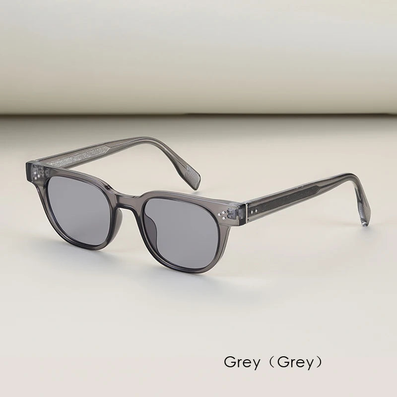 New Square Sunglasses High Quality Men's Retro Black Classic Rivet Luxury Brand Sun Glasses Fashion Beach Party Festival
