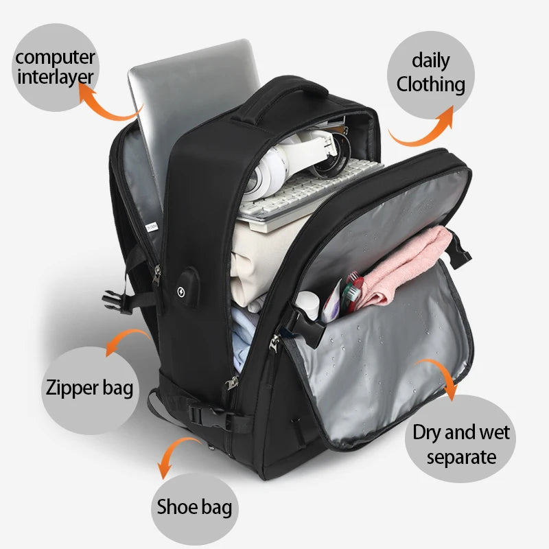 Fashion Backpack Women Backpack Capacity Men Women Laptop Casual Business Waterproof Backpack Travel school Bag