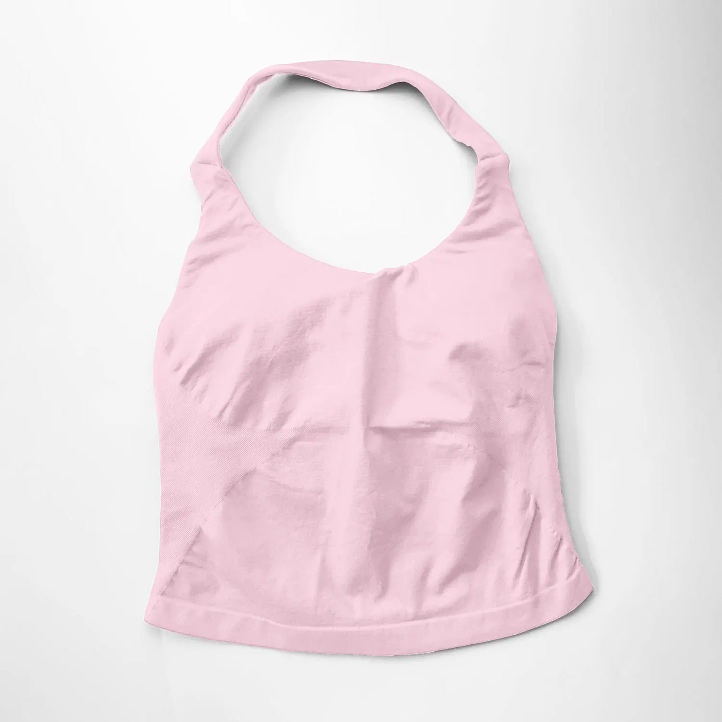 NCLAGEN Gym Halter Top Woman longline strappy tank Padded yoga clothing Fitness workout Running Activewear pilates clothes