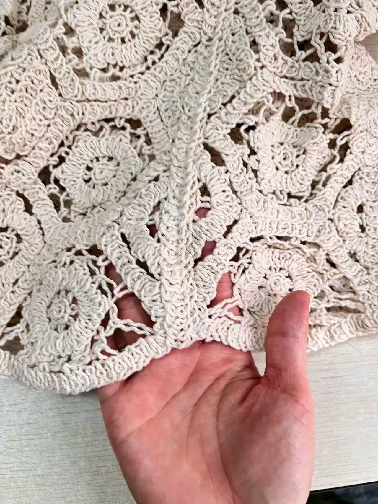 Long Sleeve Crochet Knit Top Beach Bikini Cover Up Button-up Cardigan Blouse Women blusas para mujer Vacation Boho Outfit